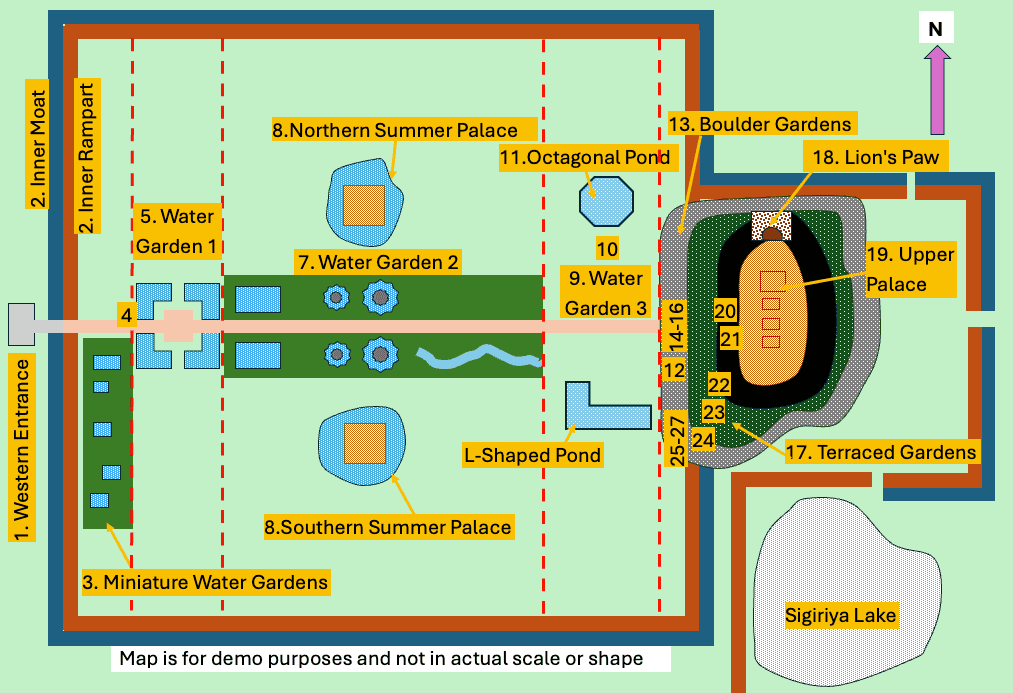 Sigiriya Map